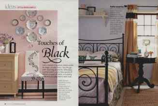 Better Homes & Gardens October 2007 Magazine Article: Touches of Black