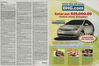 Better Homes & Gardens October 2007 Magazine Article: Page 98