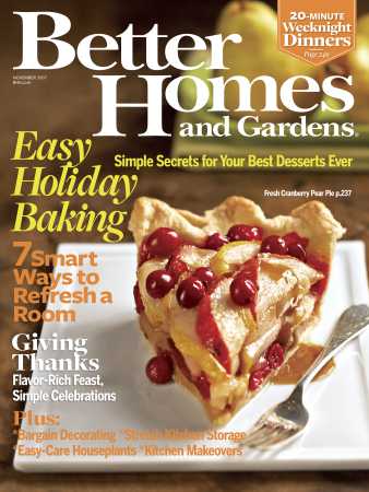 Better Homes & Gardens November 2007 Magazine Cover