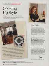 Better Homes & Gardens November 2007 Magazine Article: Cooking Up Style