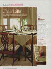 Better Homes & Gardens November 2007 Magazine Article: Chair Lifts