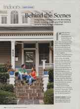 Better Homes & Gardens November 2007 Magazine Article: Behind the Scenes