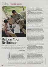 Better Homes & Gardens November 2007 Magazine Article: Before You Refinance