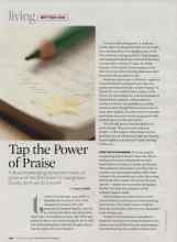 Better Homes & Gardens November 2007 Magazine Article: Tap the Power of Praise