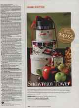 Better Homes & Gardens November 2007 Magazine Article: Snowman Tower