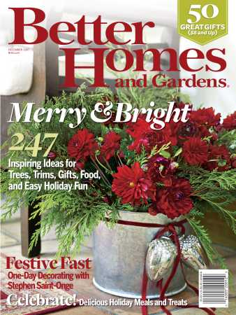 Better Homes & Gardens December 2007 Magazine Cover
