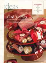 Better Homes & Gardens December 2007 Magazine Article: Glad Tidings
