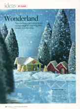 Better Homes & Gardens December 2007 Magazine Article: Wonderland