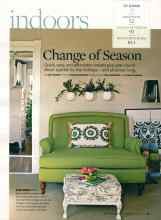 Better Homes & Gardens December 2007 Magazine Article: Change of Season