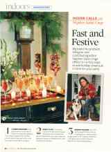 Better Homes & Gardens December 2007 Magazine Article: Fast and Festive