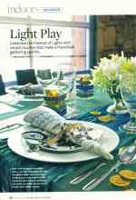 Better Homes & Gardens December 2007 Magazine Article: Light Play