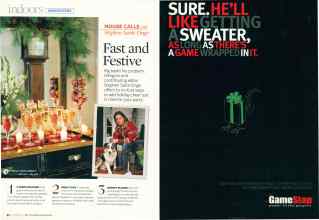 Better Homes & Gardens December 2007 Magazine Article: Page 52