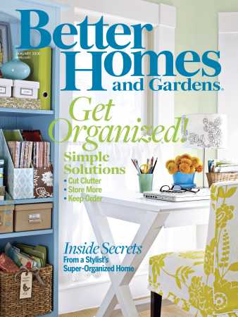 Better Homes & Gardens January 2008 Magazine Cover