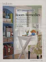 Better Homes & Gardens January 2008 Magazine Article: Room Remedies