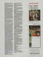 Better Homes & Gardens January 2008 Magazine Article: Our 2008 Calendars