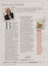 Better Homes & Gardens February 2008 Magazine Article: Between friends
