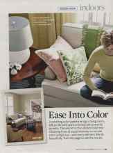 Better Homes & Gardens February 2008 Magazine Article: Ease Into Color