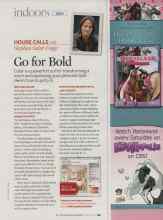 Better Homes & Gardens February 2008 Magazine Article: Go for Bold