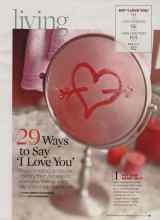 Better Homes & Gardens February 2008 Magazine Article: 29 Ways to Say 'I Love You'