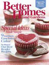 Better Homes & Gardens February 2008 Magazine Cover