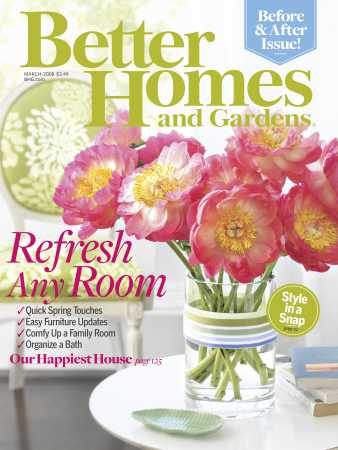 Better Homes & Gardens March 2008 Magazine Cover