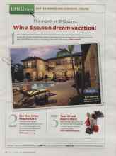 Better Homes & Gardens March 2008 Magazine Article: This month on BHG.com... Win a $50,000 dream vacation!