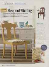 Better Homes & Gardens March 2008 Magazine Article: Second Sitting