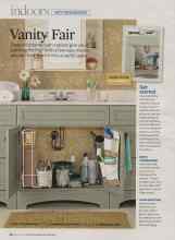 Better Homes & Gardens March 2008 Magazine Article: Vanity Fair