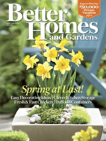 Better Homes & Gardens April 2008 Magazine Cover