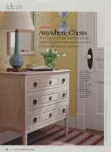 Better Homes & Gardens April 2008 Magazine Article: Anywhere Chests