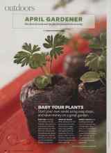 Better Homes & Gardens April 2008 Magazine Article: BABY YOUR PLANTS