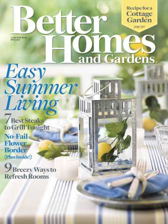 Better Homes & Gardens June 2008 Magazine Cover