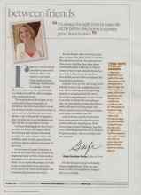 Better Homes & Gardens June 2008 Magazine Article: Between friends