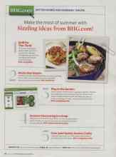 Better Homes & Gardens June 2008 Magazine Article: Make the most of summer with Sizzling ideas from BHG.com!