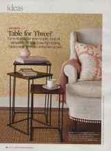 Better Homes & Gardens June 2008 Magazine Article: Table for Three?