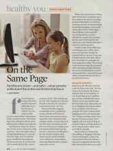 Better Homes & Gardens June 2008 Magazine Article: On the Same Page