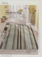 Better Homes & Gardens July 2008 Magazine Article: Outside-In Rugs