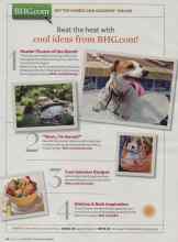 Better Homes & Gardens August 2008 Magazine Article: Beat the heat with cool ideas from BHG.com!