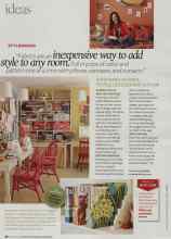 Better Homes & Gardens August 2008 Magazine Article: STYLEMAKER