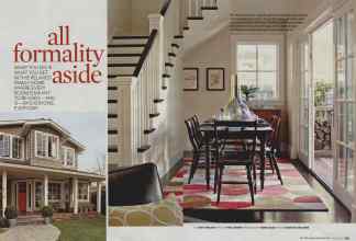 Better Homes & Gardens August 2008 Magazine Article: All formality aside