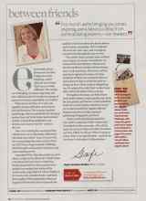 Better Homes & Gardens September 2008 Magazine Article: Between friends