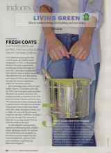 Better Homes & Gardens September 2008 Magazine Article: FRESH COATS