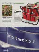 Better Homes & Gardens September 2008 Magazine Article: STORAGE STOOL