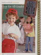 Better Homes & Gardens September 2008 Magazine Article: Gear for All Grades