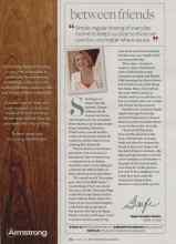 Better Homes & Gardens October 2008 Magazine Article: Between friends