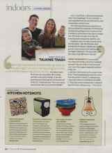 Better Homes & Gardens October 2008 Magazine Article: TALKING TRASH
