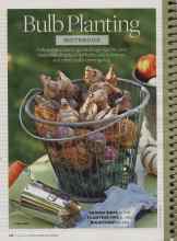 Better Homes & Gardens October 2008 Magazine Article: Bulb Planting NOTEBOOK