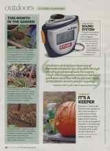 Better Homes & Gardens October 2008 Magazine Article: THIS MONTH IN THE GARDEN