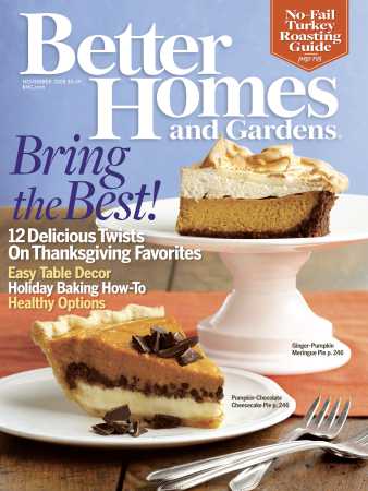 Better Homes & Gardens November 2008 Magazine Cover