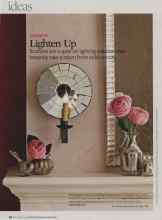 Better Homes & Gardens November 2008 Magazine Article: Lighten Up